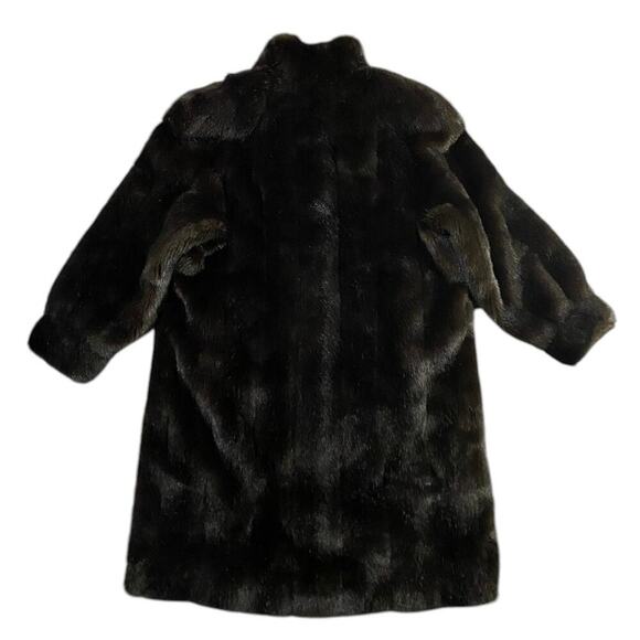 Tyber by St. John French Faux Fur Jacket - L - Picture 5 of 6